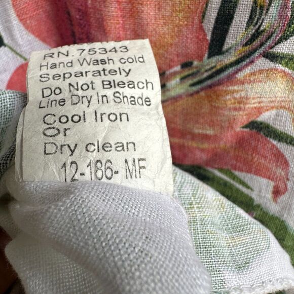 Lungo L'Arno Womens Sundress Size Small 100% Italian Linen Dress Hawaii Resort - Picture 10 of 12